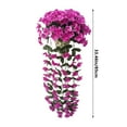 thumbnail image 5 of YZEGDCH Hanging Flowers Outdoor Indoors Purple Violet Flowers with Hanging Basket Home Planters with Flowers for Spring Summer Front Porch Garden Patio Livingroom Bedroom Home Decor, 5 of 5