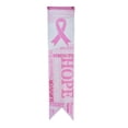thumbnail image 2 of AMLESO 2X Breast Cancer Awareness Pink Hanging Ribbon Flag Banner Party Event Supplies, 2 of 8