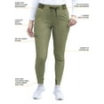 thumbnail image 3 of Adar Pro Heather Scrubs For Women - Ultimate Yoga Jogger Scrub Pants, 3 of 7