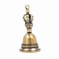 thumbnail image 3 of Brass Handicraft Die-casting Drop Magic Bell Key Car Button Wind Bell Tibetan Bronze Bell Creative Gift Home Decoration Pendant, 3 of 5