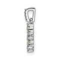 thumbnail image 2 of 14k White Gold Diamond and .08 Peridot Fancy Circle Pendant PM3856, 2 of 4