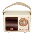 thumbnail image 2 of Retro Bluetooth Speaker Vintage Decor Old Fashion Style Mini Portable Wireless Speaker for Kitchen Desk Bedroom Office Outdoor White, 2 of 9
