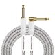 thumbnail image 1 of Cable de Instrumento Kirlin Blanco 20 Pies 1/4 Pulgadas Enchufe Monofónico, 1 of 6