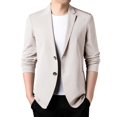 thumbnail image 1 of Spring Summer Men's Lightweight Business Suit for Men Summer Suit Jacket Casual Suit for Man Stretch Slim Fit Button Suit for Men Slim Fit Sport Coats, 1 of 5