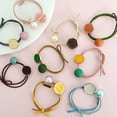 thumbnail image 2 of Wrapables Multicolor Beads & Baubles Hair Ties (Set of 9), 2 of 5
