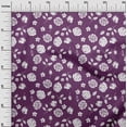 thumbnail image 2 of oneOone Cotton Poplin Wine Fabric Florals Craft Projects Decor Fabric Printed By The Yard 56 Inch Wide, 2 of 4