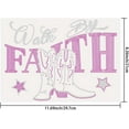 thumbnail image 2 of Cowboy Boots Iron on Rhinestones Transfer Walk by Faith Crystal Heat Transfer Hot Fix Stickers Crystal Festival Decor, 2 of 7