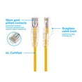 thumbnail image 3 of Monoprice SlimRun Cat6 28AWG UTP Ethernet Network Cable 3ft Yellow 13531, 3 of 6