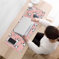 thumbnail image 3 of Long Mouse Pads for Desk,Pink Cow Spotted Pattern Desk Mats on Top Of Desks, Desk Mouse Pad Extra Large with 3mm Non-Slip Base and Stitched Edge for Gaming,Office,Work,Home 31.5"x11.8", 3 of 6