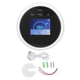 thumbnail image 1 of Detector de fugas de gas natural, pantalla LCD, monitoreo por aplicación, alarma de fuga de gas de alta precisión para metano, GLP, cocina casera, 1 of 14