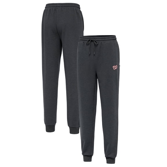Men's Antigua Heather Charcoal Washington Nationals Idol Jogger Pants
