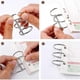thumbnail image 5 of 10-Pack 20 mm Silver Metal Book Rings for Study Cards, Photo Albums and Scrapbook Sheets, 5 of 5