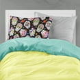 thumbnail image 2 of Day of the Dead Black Fabric Standard Pillowcase, 2 of 2