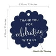 thumbnail image 6 of Inkdotpot Silver Foil Paper Hang Tags Thank You For Celebrating With Us Bridal Shower-Baby Shower-Retirement-Wedding-Birthday Favor Tags 50 Piece, 6 of 7