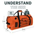 thumbnail image 2 of Bolso Estanco Lanedo 80L Impermeable Resistente Naranja, 2 of 7