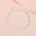 thumbnail image 6 of Opvise Women Alloy Bracelet Heart Shape Chain Bracelet Adjustable Length Charm Link Bracelet Valentine Day Birthday Jewelry Gift, 6 of 7