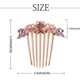 thumbnail image 4 of Peine de cristal pasador de pelo decorativo peines accesorios para el cabello nupcial para mujeres y niñas JM, 4 of 5