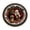 C, variant on Christmas Round Area Rug, 3D Santa Library Room Illusion Non- Washable Floor Mat, Seasonal Home Accent