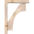thumbnail image 3 of Ekena Millwork 5 1/2"W x 32"D x 44"H Westlake Block Smooth Bracket w/ Offset Brace, Douglas Fir, 3 of 25