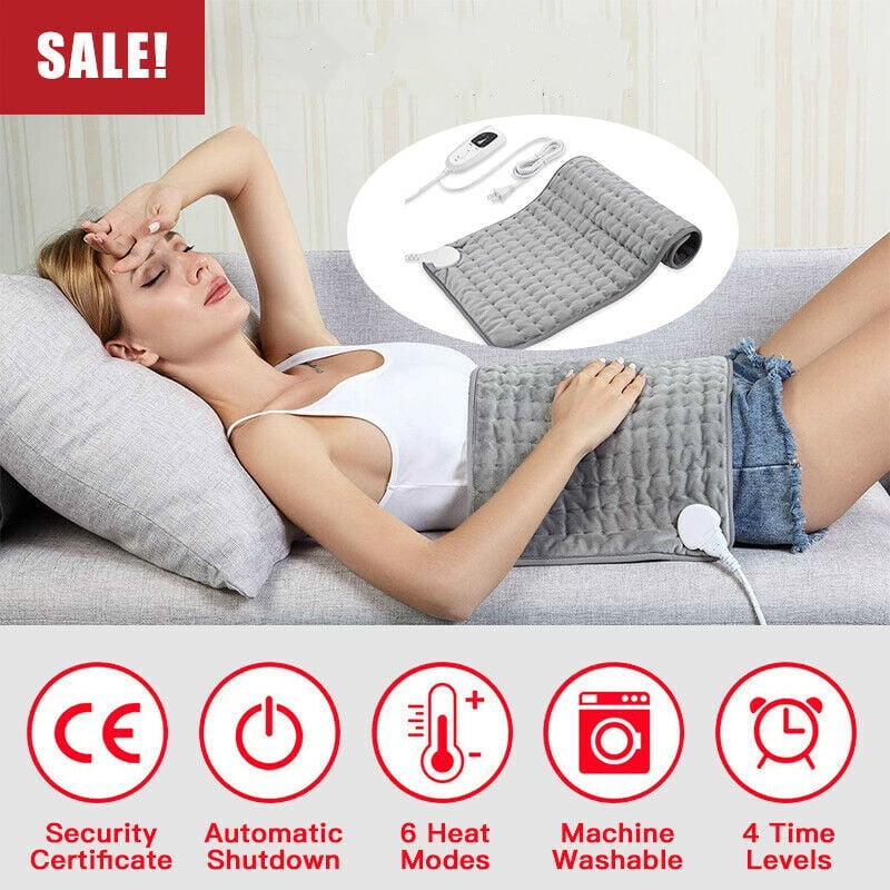 Electric Heating Pad for Back Pain Relief, Arealer Fasting Heating & 6