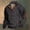 Brown, variant on Sweatshirts for Men Vintage Knit Henleys Pullover Sweatshirt Half Button Stand Collar Top with Elbow Patches Long Sleeve Casual Soft Loose Sweatshirt for Fall Winter Looks