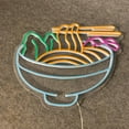 thumbnail image 4 of Glowneon Ramen Bowl Neon Signs, Noodle Restaurant Wall Decor, 4 of 4