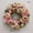 Multicolor, variant on Orangide Spring Daisy Wreath with Burlap Bow, Artificial Flower Wreath for Front Door, Faux Floral Welcome Decor for Porch Wall Indoor Outdoor Home Garden