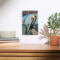 thumbnail image 2 of Gulf Shores, Alabama, Brown Pelican Birch Wood Wall Sign (6x9 Rustic Home Decor, Ready to Hang Art), 2 of 5