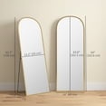 thumbnail image 3 of HOMCOM 64"x24" Full Length Mirror, Free Standing or Wall Mounted, Gold, 3 of 10