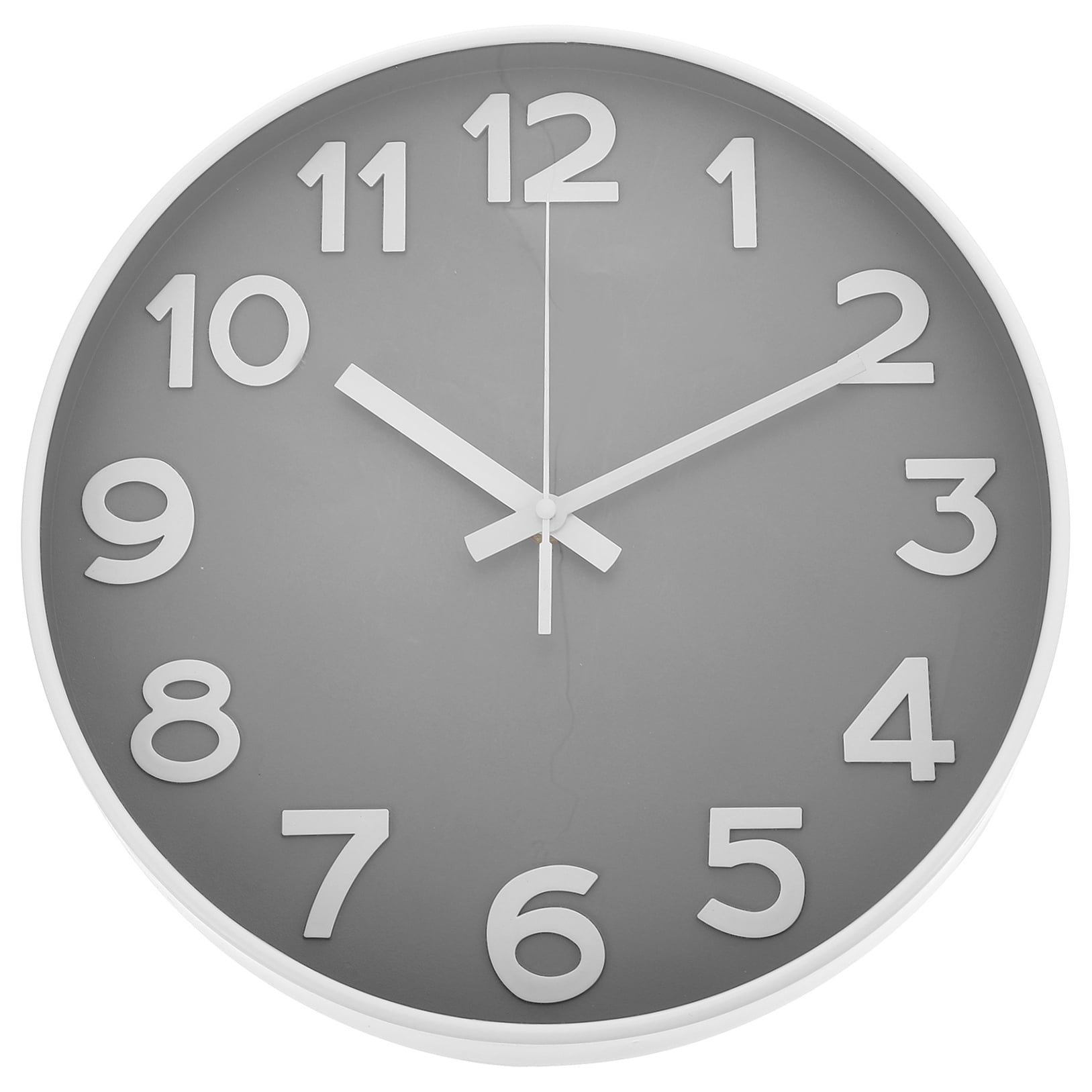 Ticking Wall Clock Stylish Clock 30x30x4.5cm White