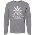 thumbnail image 3 of Inktastic Virginia Beach VA Nautical Long Sleeve T-Shirt, 3 of 5
