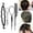 Black, variant on 4Pcs/set Hair Styling Clip Stick Bun Maker Braid Tool Accessories for Effortless Hairdo