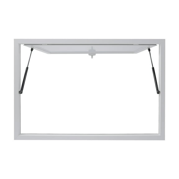 48x32 Concession Window with Awning, Premium Aluminum Alloy, Smooth Opening with Pneumatic Support, Strong & Durable, Easy Maintenance