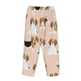 thumbnail image 5 of Fotbe Beagle Dog On Brown Women's Pajama Pants,Sleepwear Pants,Pj Bottoms Drawstring And Pockets-Medium, 5 of 9