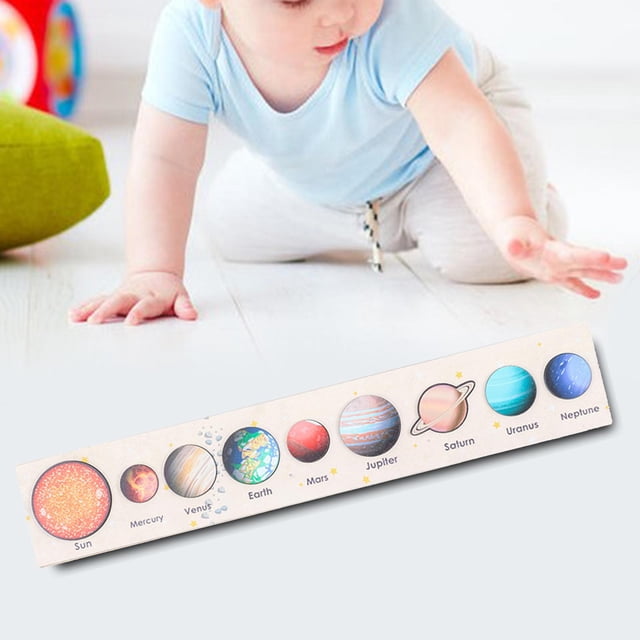 Montessori Rompecabezas Juego de mesa para aprender Planetas C perfke Tablero de rompecabezas