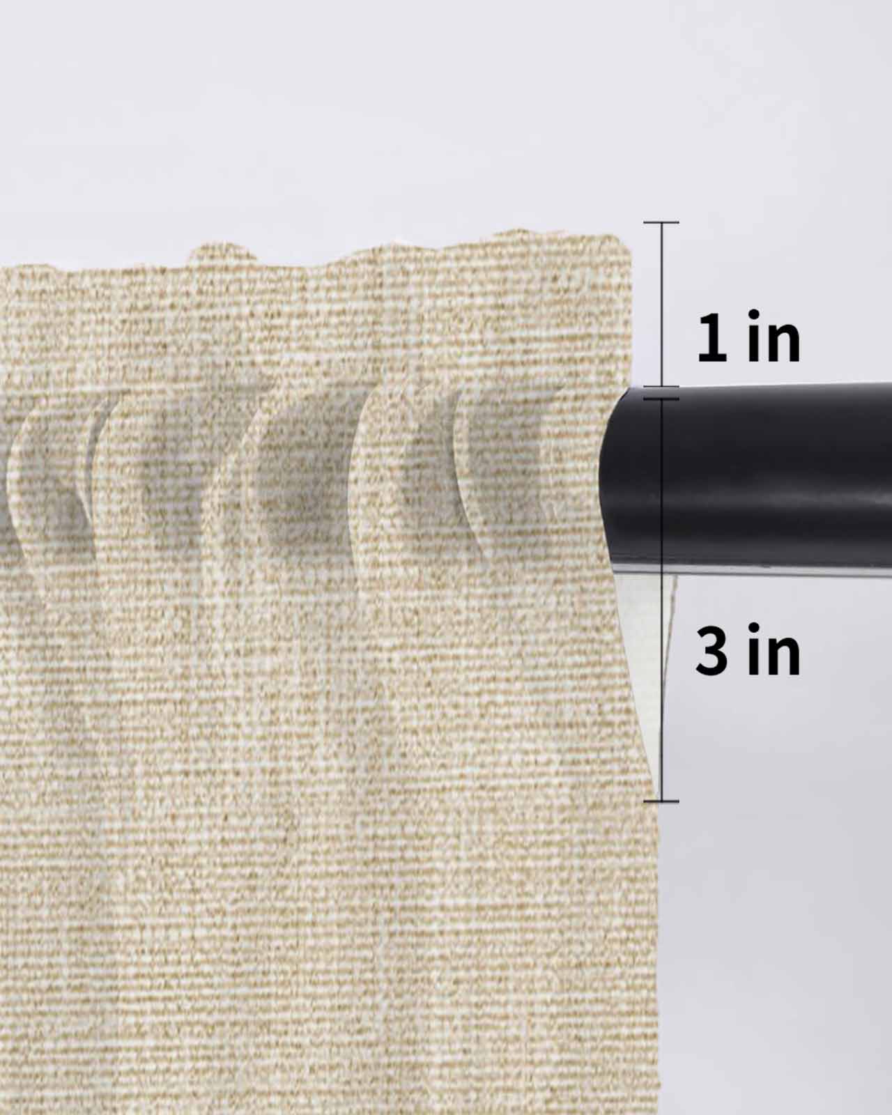 Vintage Cream Curtains 45 Inch Length, Sheer Curtains for Bedroom Living Room Window Farmhouse Retro Beige Solid Color Rod Pocket Voile Drapes Kitchen Curtains Small Half Window 52"x45" 2 Panels