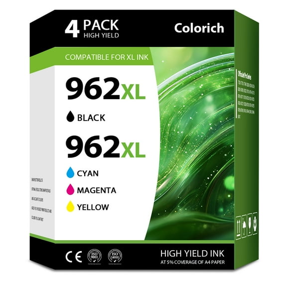 962XL Ink Cartridge Combo Pack Compatible for HP 962 XL Ink  Cartridge for  Priner Ink 962