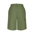 thumbnail image 4 of Men's Hiking Cargo Shorts Quick Dry Outdoor Travel Shorts for Men with Four Zippered Pockets and Reinforced Seams for Fishing Camping Casual Army Green L, 4 of 6