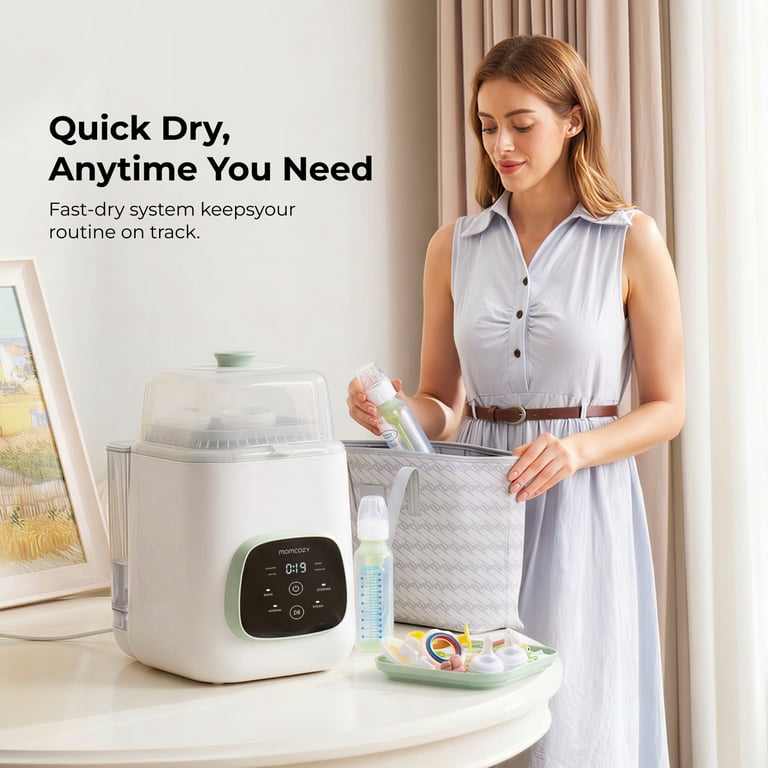 Momcozy Baby Bottle Washer, Sterilizer & Dryer Combo for Easy