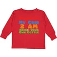 thumbnail image 3 of Inktastic Party At My Crib Boys or Girls Long Sleeve Toddler T-Shirt, 3 of 5