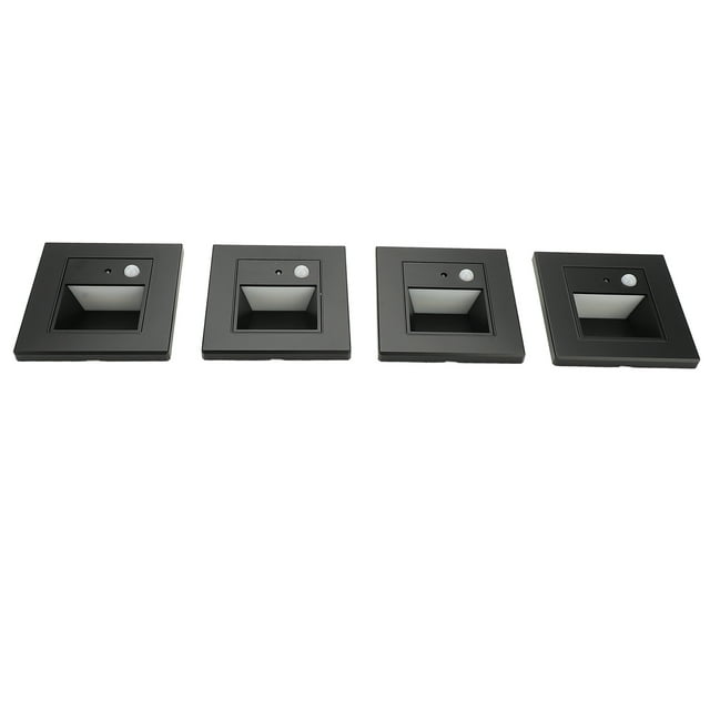 Luces De Paso Del Sensor De Movimiento, 4pcs Inducción Inteligente Inducción Automática Sensor De Dormitorio Incrustado Noche Sensor De Lente De Movimiento Luz De Luz Luz Para
