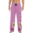 thumbnail image 2 of Beautiful Flowers and Butterflies Men's Pajama Pants Lightweight Sleepwear Bottom Lounge Pants, 2 of 6