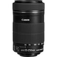 thumbnail image 2 of Canon EF-S 55-250mm f/4-5.6 IS Telephoto Zoom Lens for SLR Cameras, 2 of 8