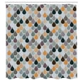 thumbnail image 3 of Ambesonne Geometric Shower Curtain, Raindrops Doodle Style, 69"Wx70"L, Dark Peach, 3 of 3