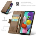 thumbnail image 3 of CaseMe Leather For Samsung Galaxy A51 4G/M40S Wallet Case with RFID Blocking, For Samsung Galaxy A51 4G/M40S Case Wallet for Women Men Card Holder Magnetic Clasp Kickstand Folio Case,Brown, 3 of 11