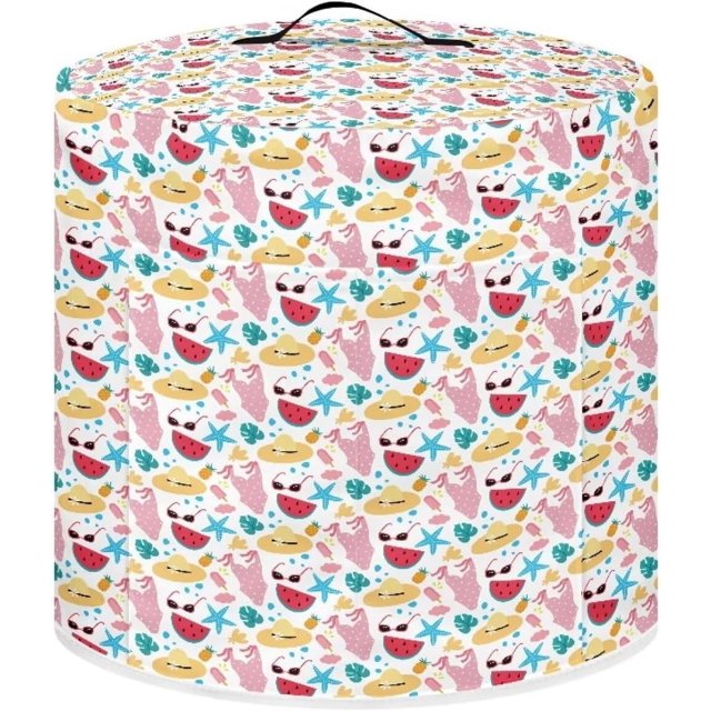 Cover for Kitchen Instant Pot Accessories Also Fit for Rice Cooker,Air Fryer and Crock Pot Compatible with 6 Quart Instant Pot Appliance Cover, Beach Elements
