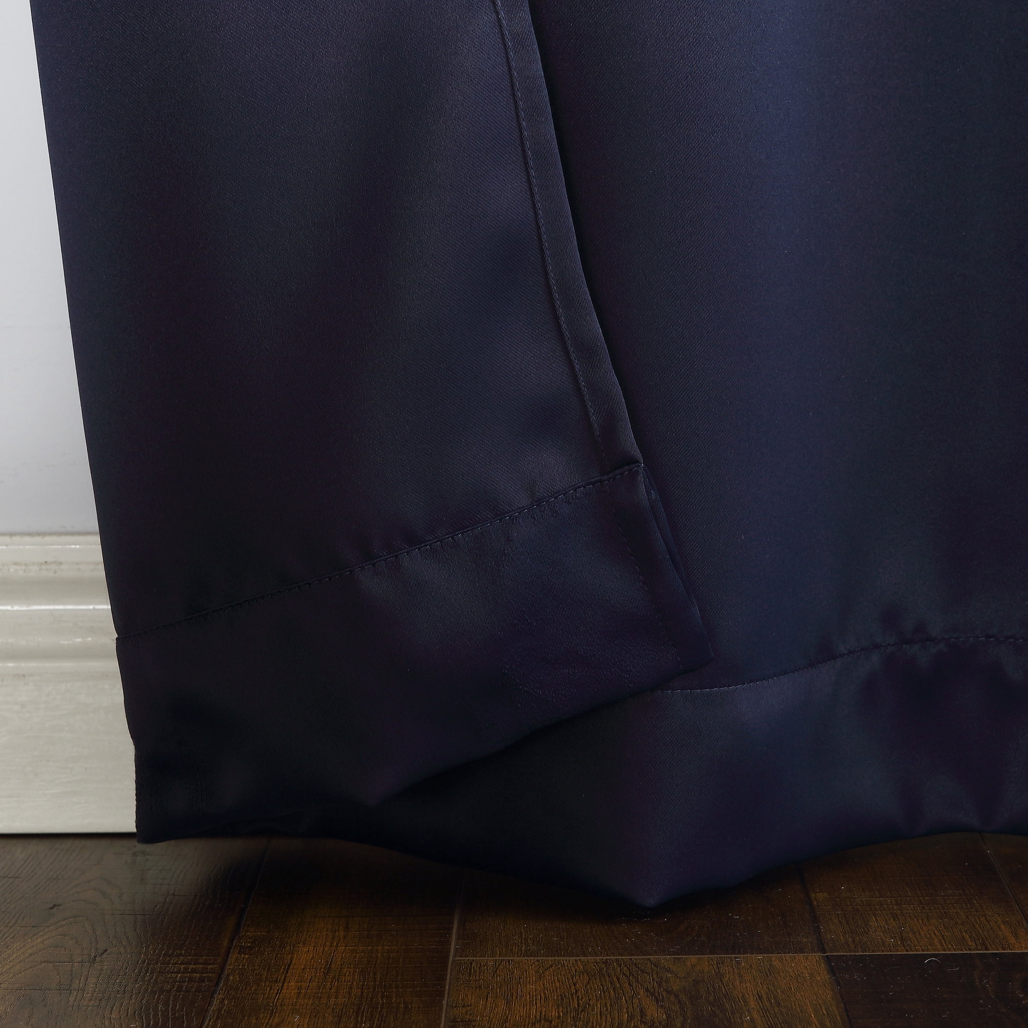 Sun Zero Brant Energy Saving Blackout Tab Top Curtain Panel, 40"X84", Navy