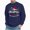 Navy, variant on Men's Fleece Lined Crew Neck Hoodless Sweatshirt Christmas Casual Fashion Christmas Slogan Letter Printing(S,Dark Blue)