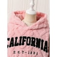 thumbnail image 4 of Tfken Teen Girls Sweater Long Sleeve Letter Print Pullover Fall Warm Sweater Pink Size 15-16 Years, 4 of 7