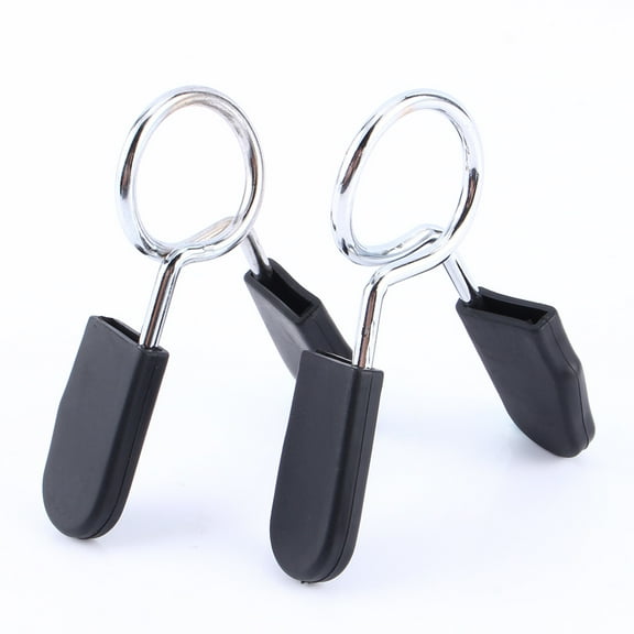 EECOO 2 Pcs Standard 25mm Barbell Dumbbell Lock Clamp Spring Collar Clip Yoga Training